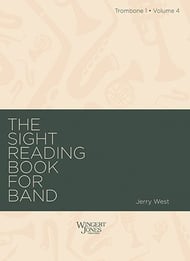 The Sight-Reading Book for Band, Vol. 4 Trombone 1 band method book cover